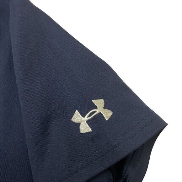 Under Armour Heat Gear Polo Shirt Youth Large Navy Loose Fit "Irish" Logo‎ - Picture 4 of 7